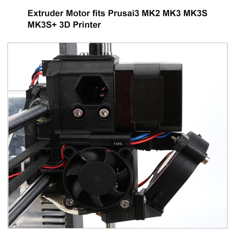 FYSETC 3D Printer Prusai3 MK3S+ Extruder Motor NEMA17 Bipolar 2 Phase 1.8 Degree 20mm Shaft Small Motor with Integrated Connecting Wire Compatible with MK2 MK3S E Axis or CNC Machine - Image 4